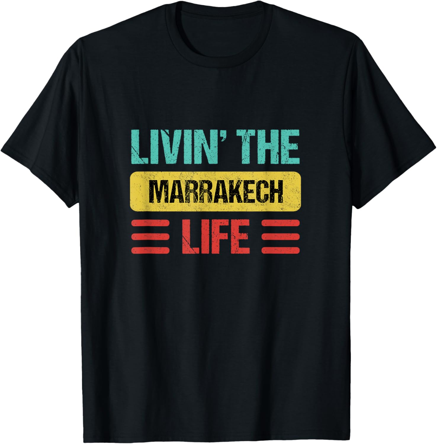 Marrakech Morocco T-Shirt - T-Shirt | Black