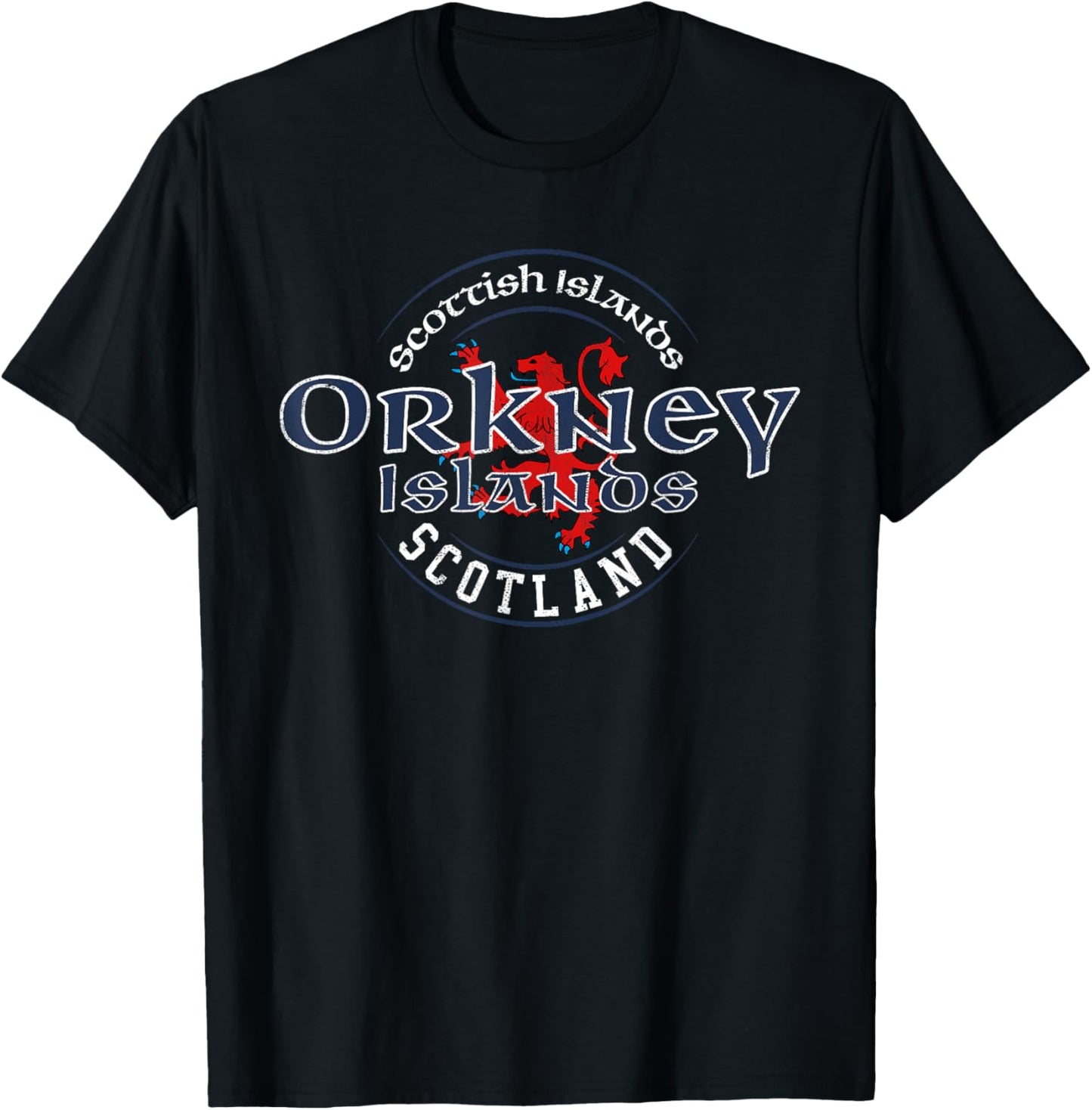 Orkney Islands Scotland Scottish Flag T-Shirt - T-Shirt | Black