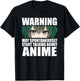 Warning May Spontaneously Start Talking About Anime T-Shirt - T-Shirt | Black