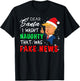 Fake Christmas Pajamas Shirt - Dear Santa T Shirt Fake News T-Shirt - T-Shirt | Black