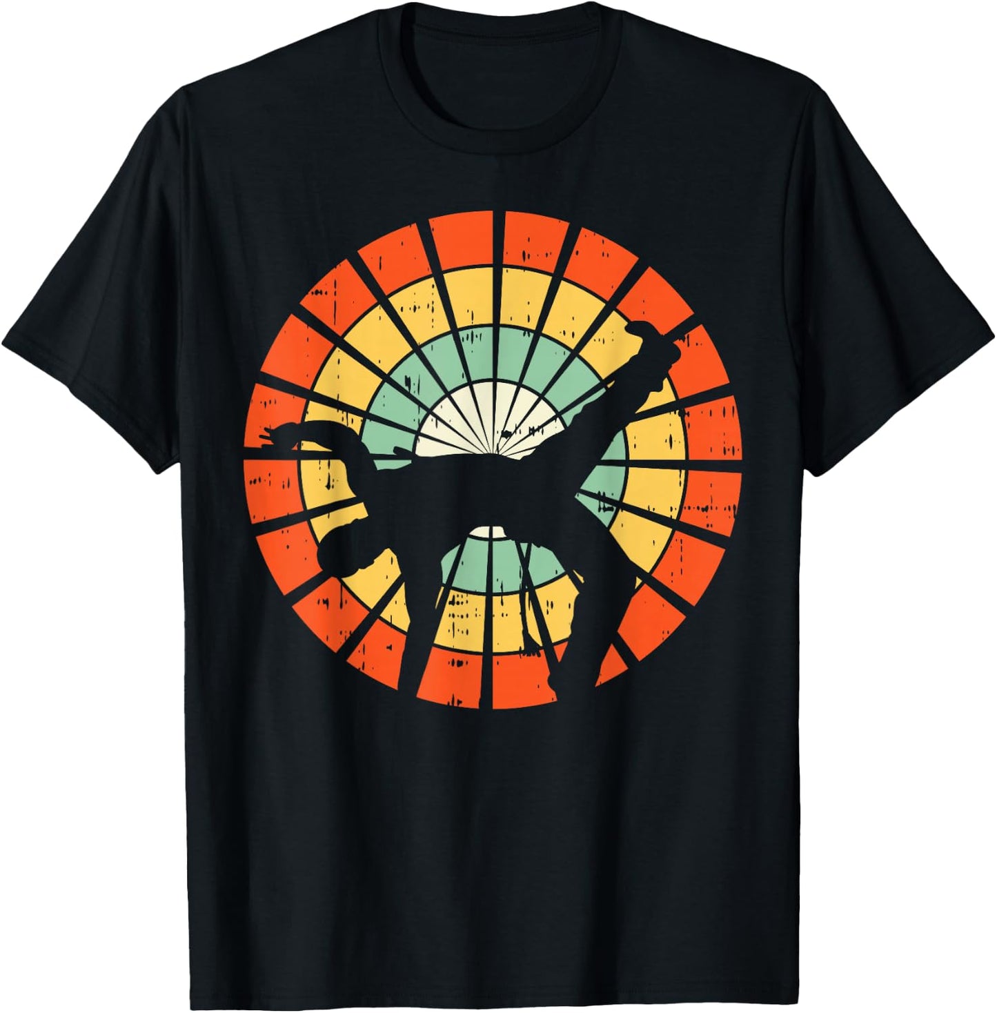 70s Capoeira Retro Brazilian Martial Arts Dance Fighter Gift T-Shirt - T-Shirt | Black