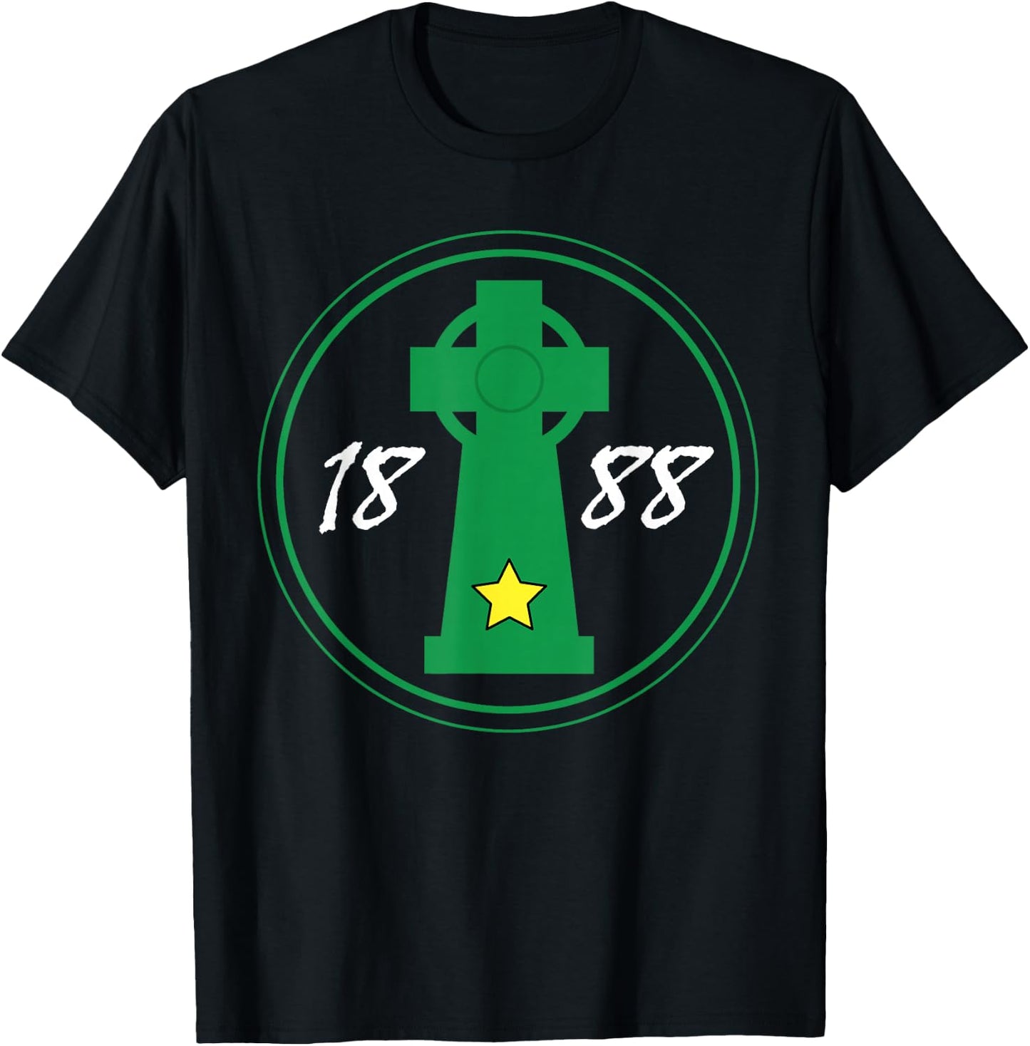Celtic Cross Irish 1888 Coybig T-Shirt - T-Shirt | Black