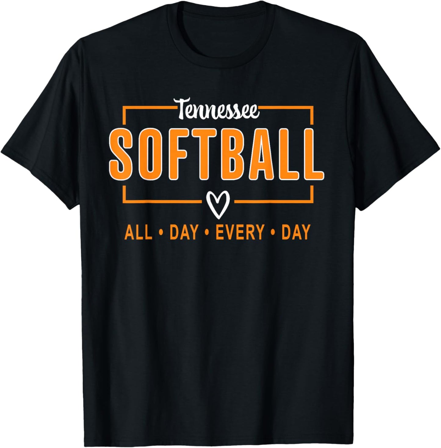Tennessee Softball Vintage Kids Team Retro Softball Fan T-Shirt - T-Shirt | Black