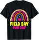 Cute Field Day Kids Teacher T-Shirt - T-Shirt | Black