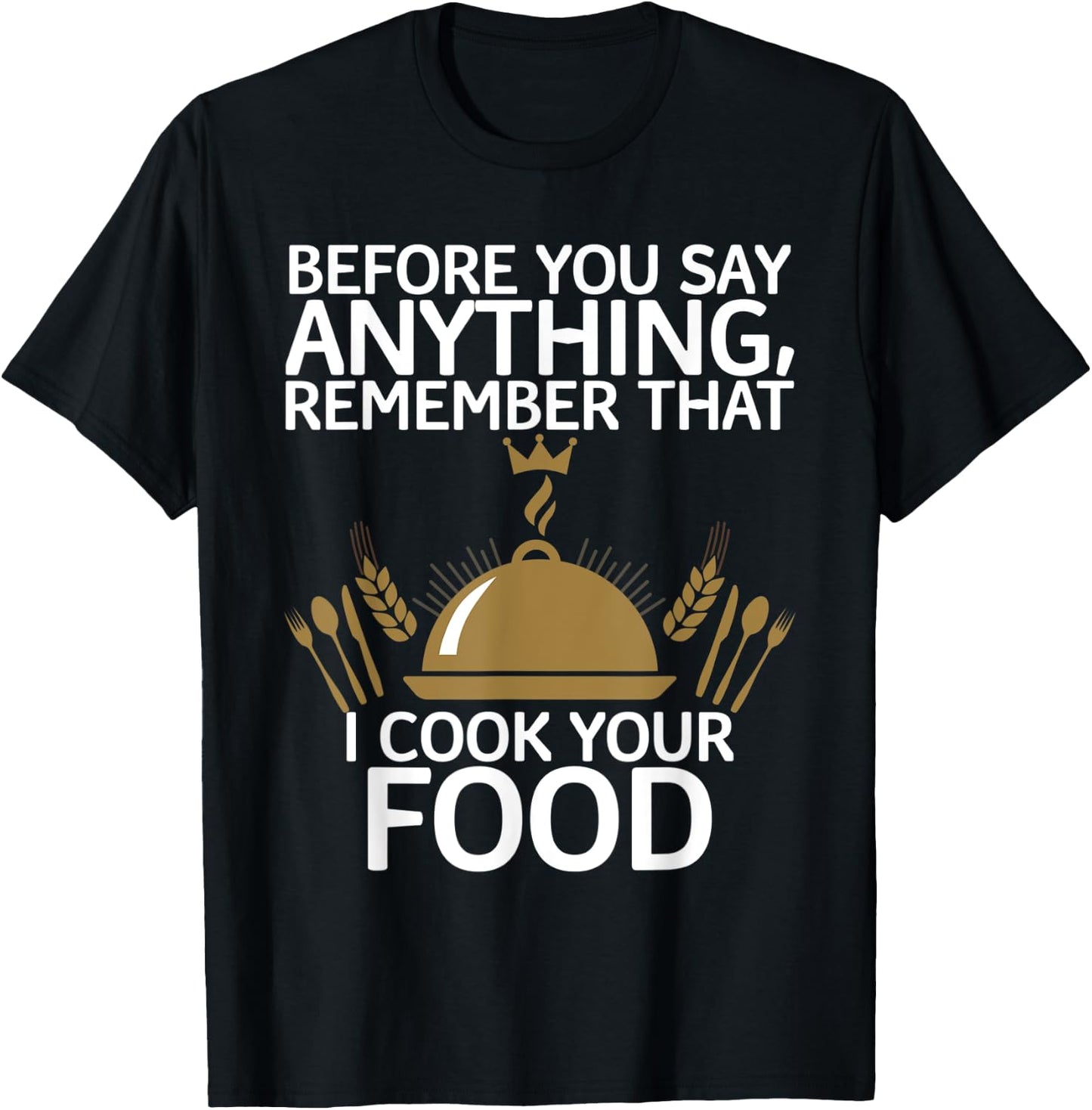 Funny Retro Vintage Chinese Cooking I Cook Your Food T-Shirt - T-Shirt | Black