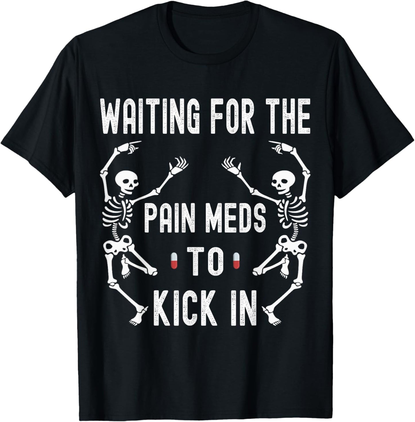 Chronic Illness Skeleton Chronic Pain Awareness T-Shirt - T-Shirt | Black