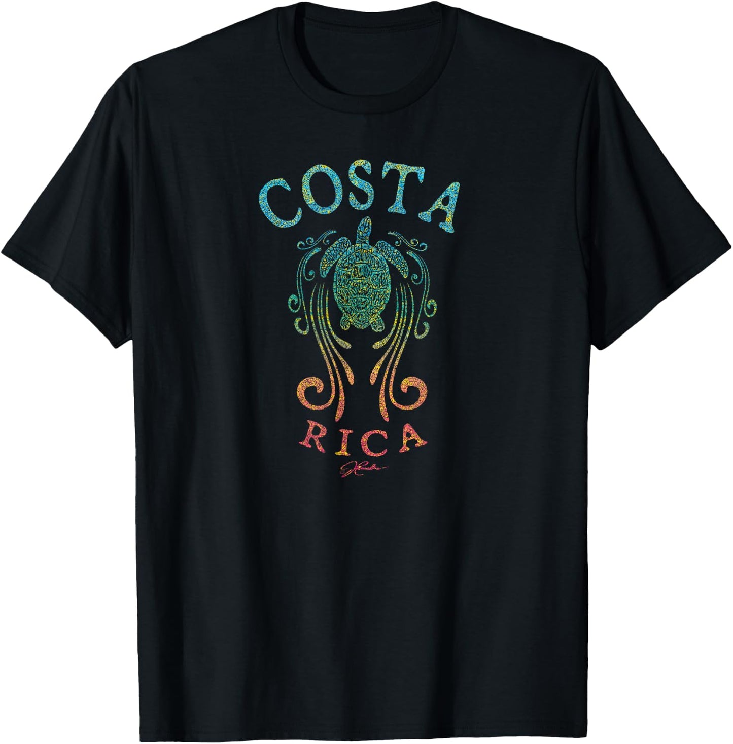 JCombs Costa Rica Sea Turtle T-Shirt - T-Shirt | Black