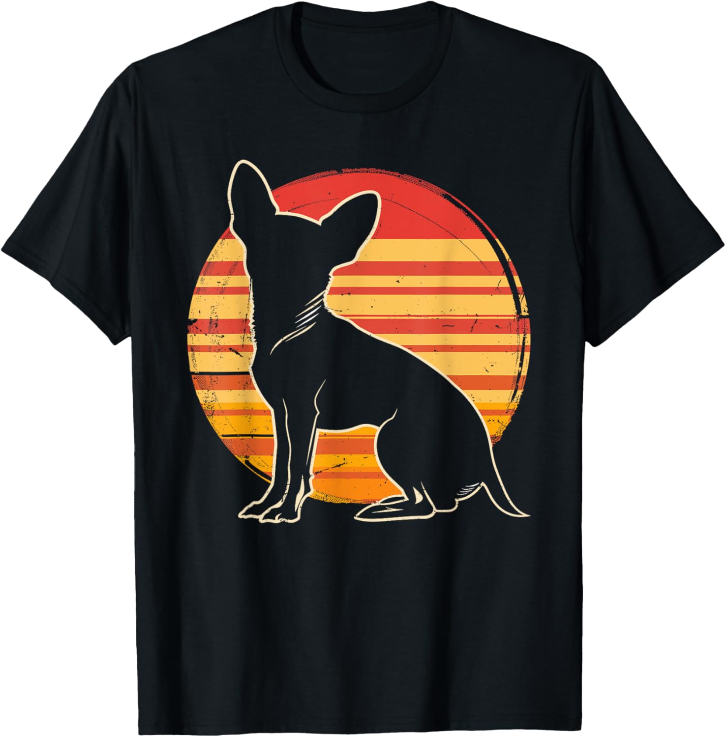 Retro Chihuahua Christmas Birthday Gift Chihuahua Dog Lovers Women Kids T-Shirt - T-Shirt | Black