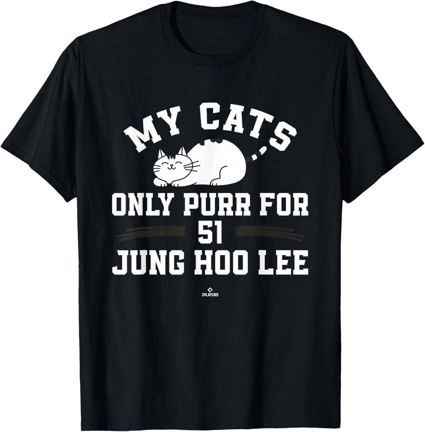 Cat Lovers for Jung Hoo Lee San Francisco Baseball MLBPA T-Shirt - T-Shirt | Black