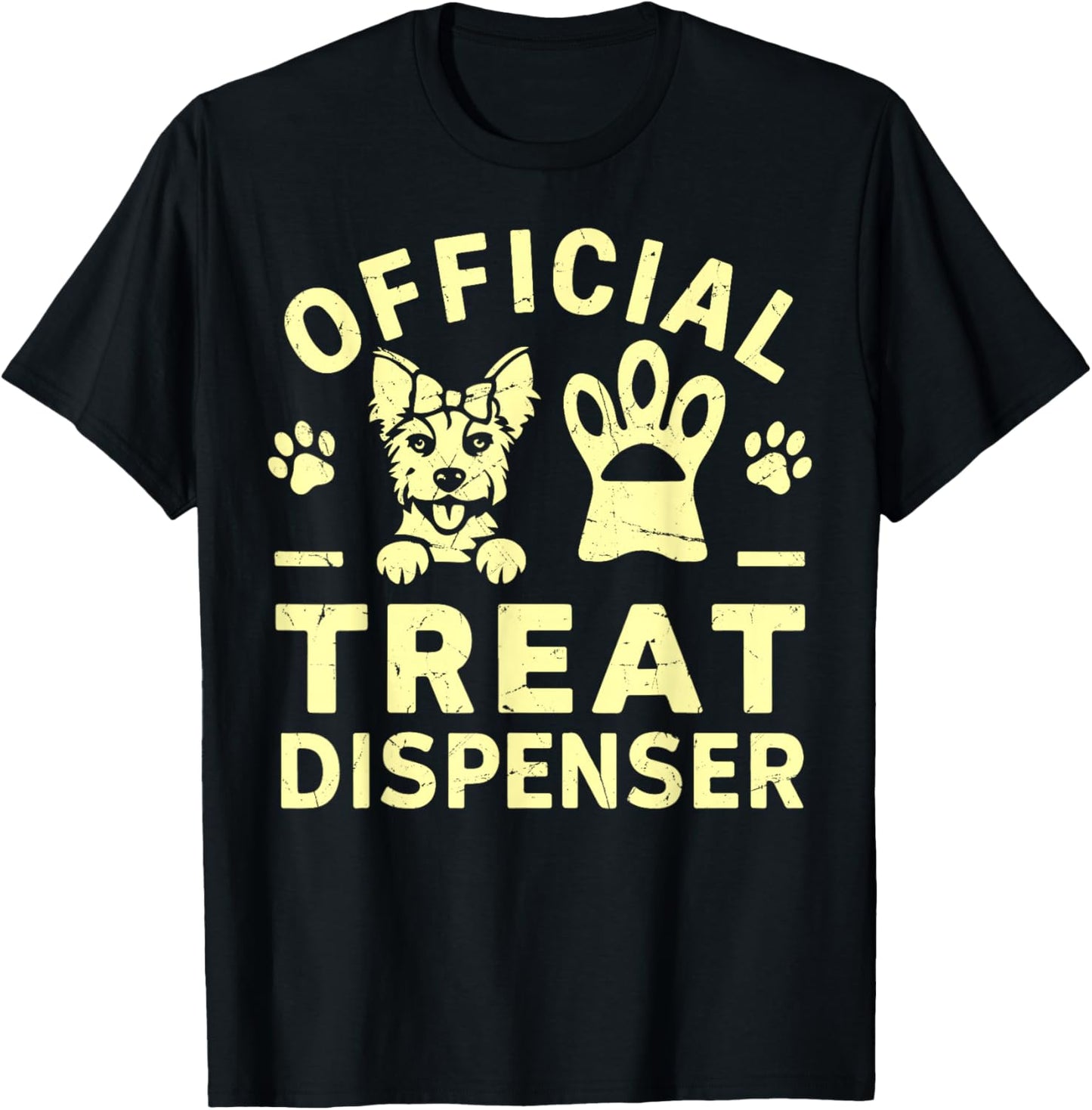 Official Treat Dispenser Dog Grandma T-Shirt - T-Shirt | Black