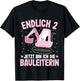 Bagger Zwei Jahre | Baustelle | 2. Geburtstag Mädchen Bagger T-Shirt - T-Shirt | Black