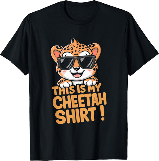 Cheetah Kids Cheetah Lover This Is My Cheetah T-Shirt - T-Shirt | Black