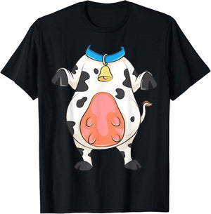 Headless Cow Costume Halloween | Cool Heifer Fan Funny Gift T-Shirt - T-Shirt | Black