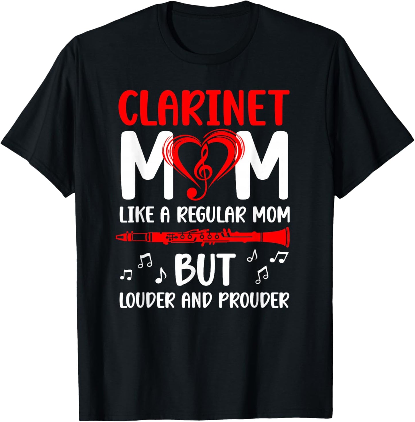 Clarinet Mom Definition Mom of A Clarinet Player Mama T-Shirt - T-Shirt | Black