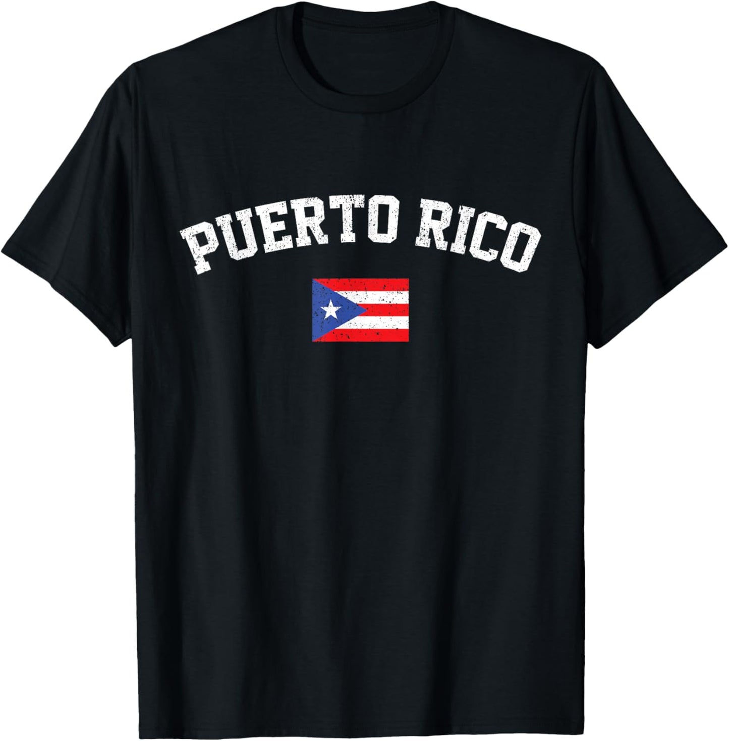 Puerto Rican Tourist Holiday Puerto Rico Flag T-Shirt - T-Shirt | Black