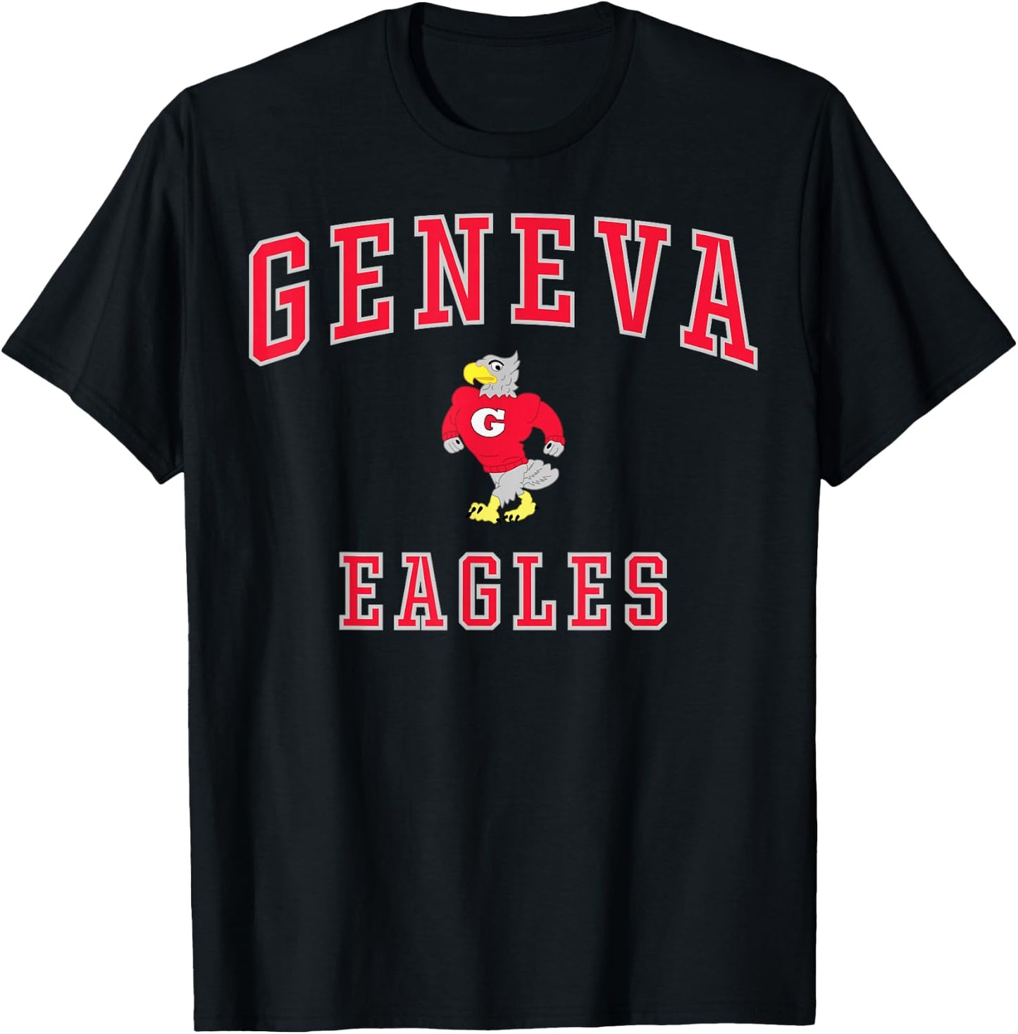 Geneva High School Eagles C1 T-Shirt - T-Shirt | Black