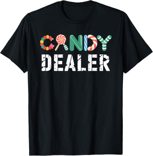 Candy Dealer Colorful Funny for Sweet Lovers Gifts T-Shirt - T-Shirt | Black