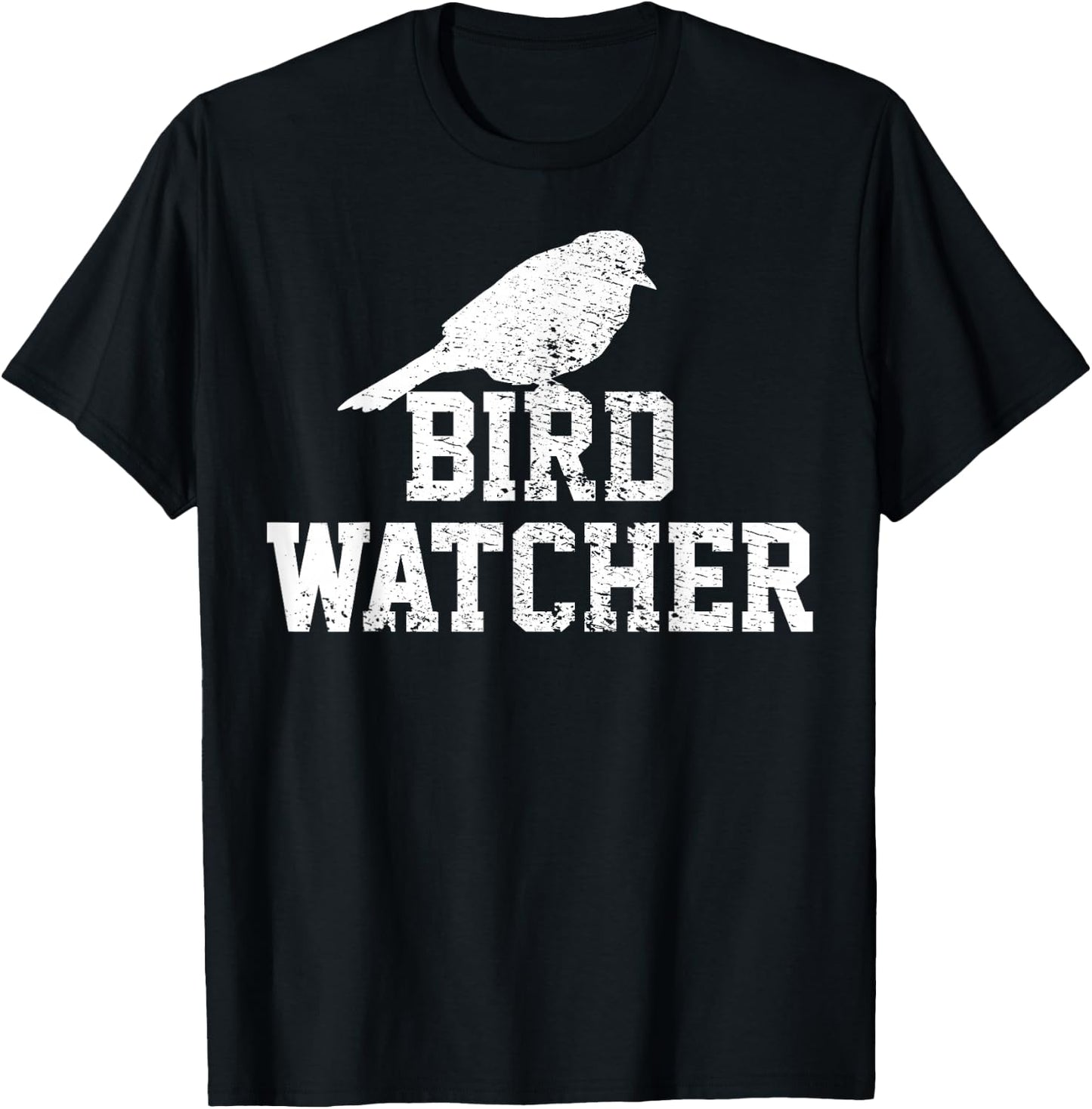Bird Watcher Vintage Gift T-Shirt - T-Shirt | Black