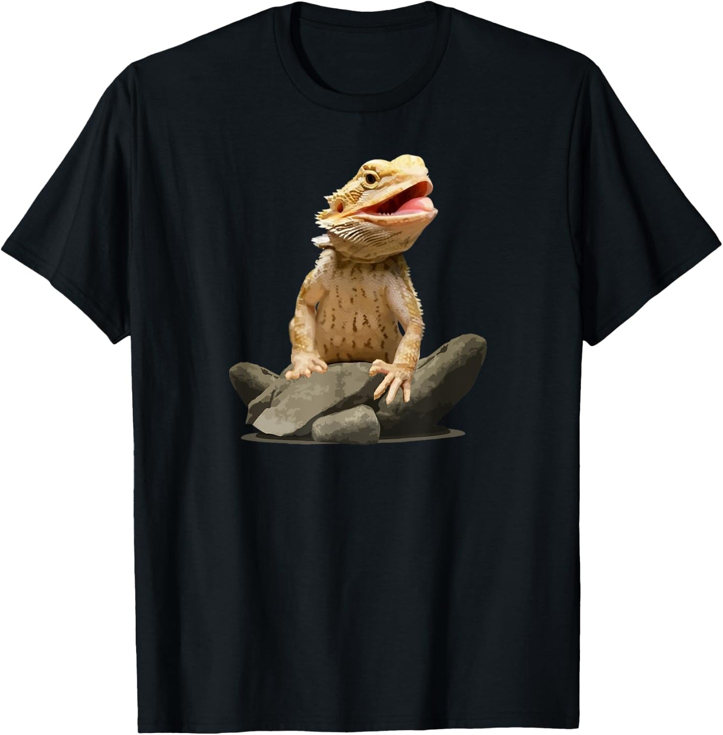 Bearded Dragon Shirt Youth Gecko Lizard Animal T-Shirt - T-Shirt | Black