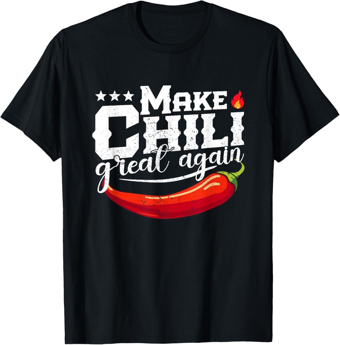 Make Chili Great Again Chili Cook-Off Competition Team Chef T-Shirt - T-Shirt | Black