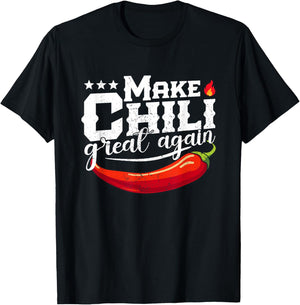 Make Chili Great Again Chili Cook-Off Competition Team Chef T-Shirt - T-Shirt | Black