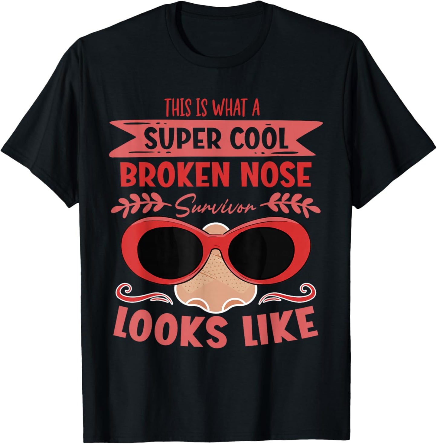 Broken Nose Survivor T-Shirt - T-Shirt | Black