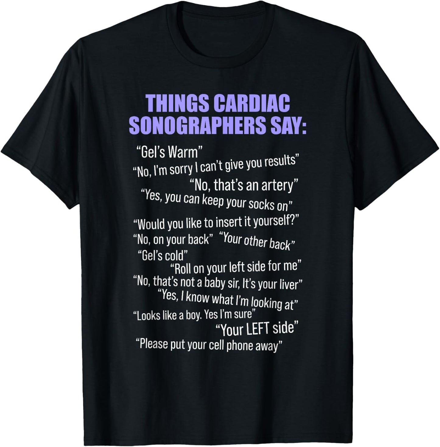 Cardiac Sonographer Echo Tech Warm RDCS T-Shirt - T-Shirt | Black