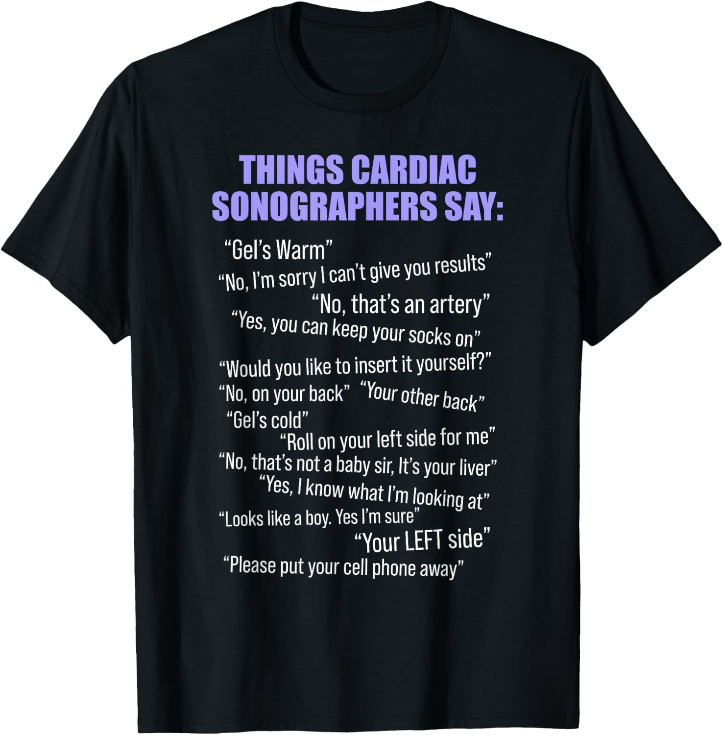 Cardiac Sonographer Echo Tech Warm RDCS T-Shirt - T-Shirt | Black