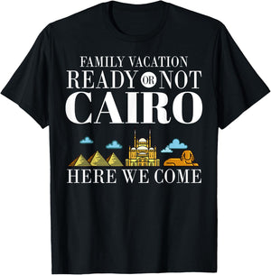 Cairo Egypt City Trip Skyline Map Travel T-Shirt - T-Shirt | Black