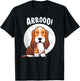 Howling Basset Hound Howl Moon Kawaii Dog Women Kids T-Shirt - T-Shirt | Black