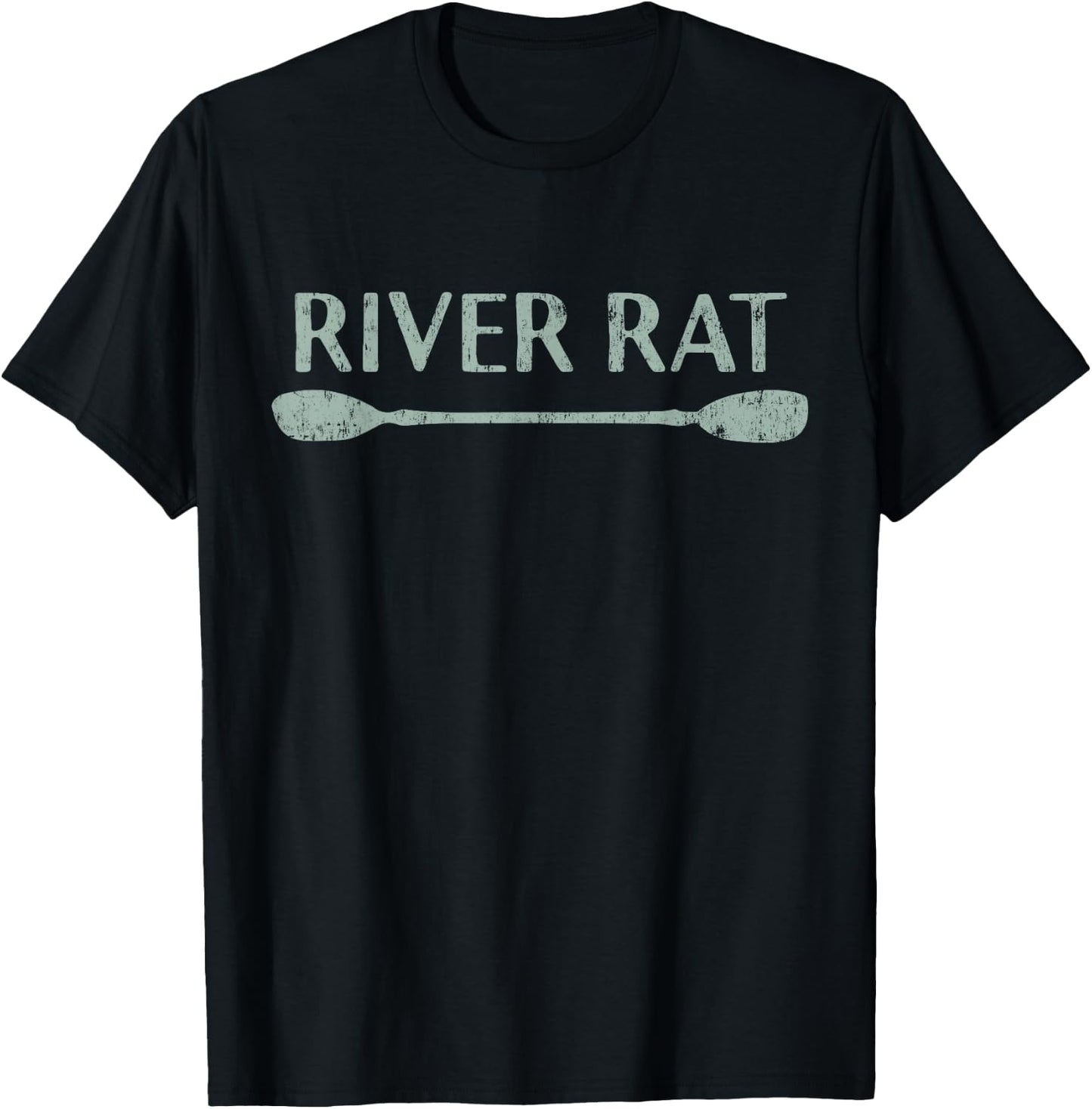 River Rat Shirt, Kayaking and Canoeing Shirt, Outdoors T-Shirt - T-Shirt | Black