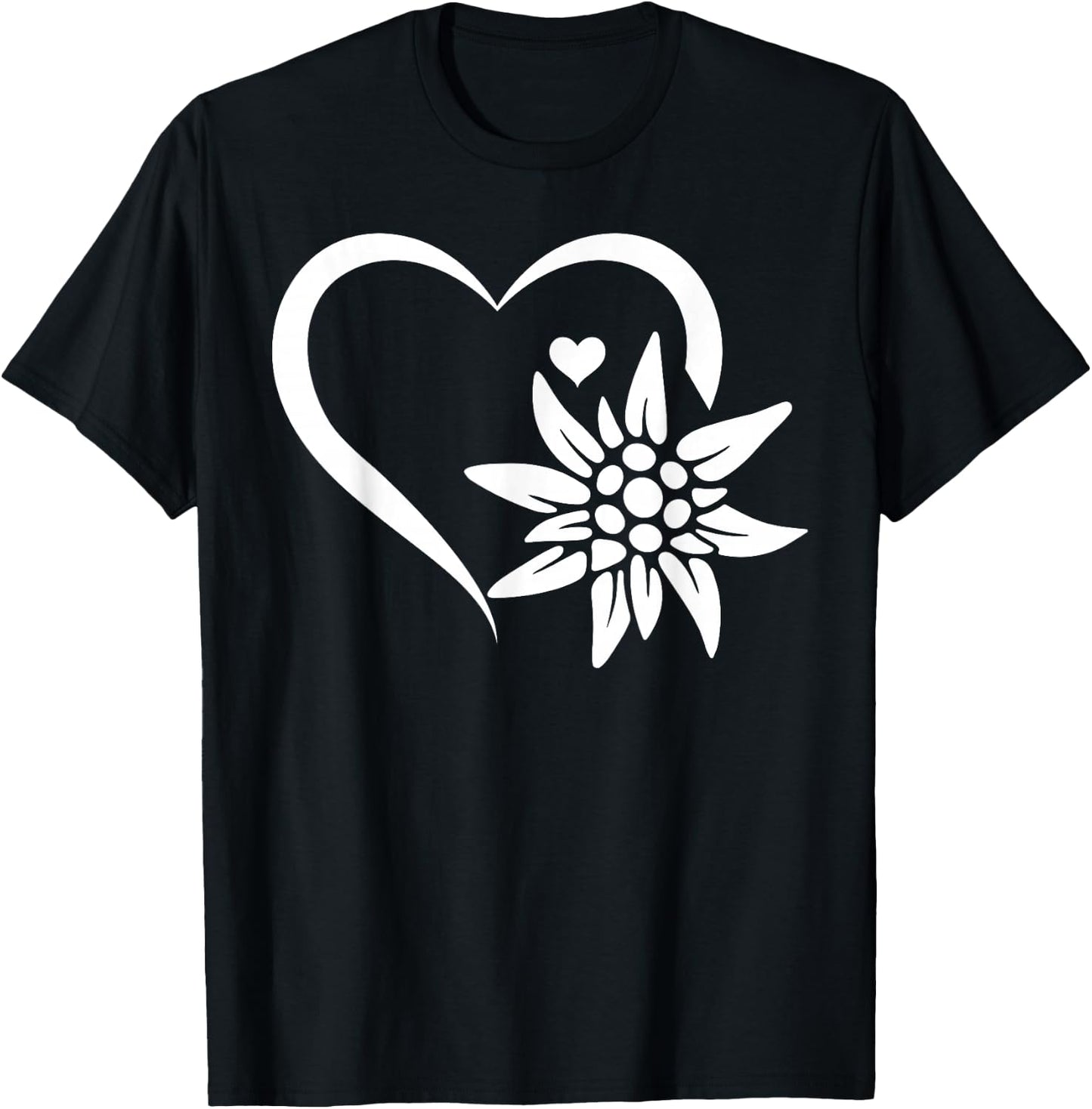Mountain Edelweiß Flower Edelweiss Flower - Edelweiß T-Shirt - T-Shirt | Black