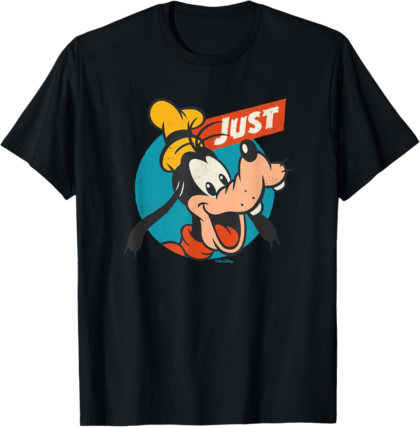 Disney Just Goofy Vintage Classics Retro Funny T-Shirt - T-Shirt | Black