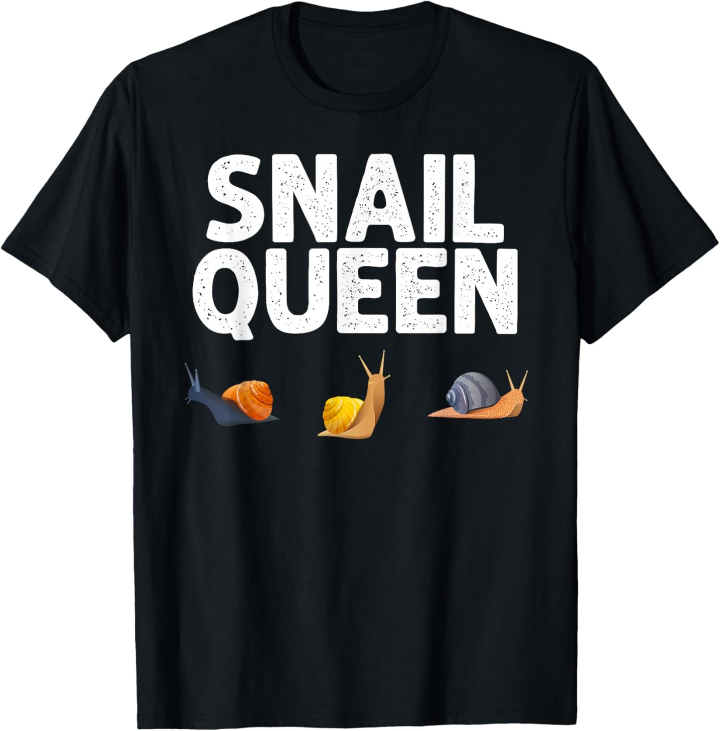 Snails Design Grandma Slow Gastropod Slug Lovers T-Shirt - T-Shirt | Black