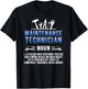 Maintenance Technician Definition Maintenance Tech T-Shirt - T-Shirt | Black