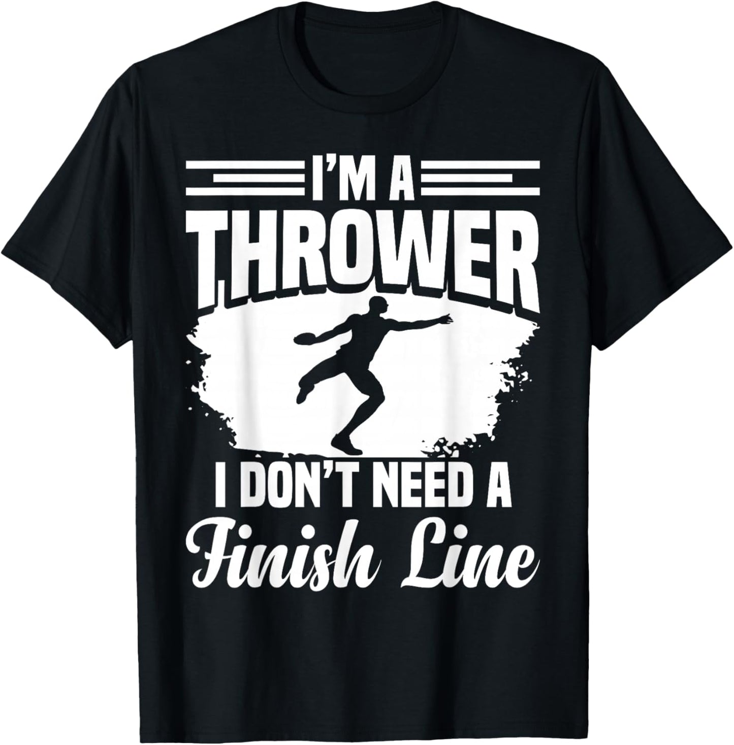 Track & Field Discuses Discus Athlete Discus Thrower T-Shirt - T-Shirt | Black