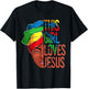 African American Apparel, Girl loves Jesus Christian Black T-Shirt - T-Shirt | Black