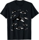 Cool Orca Art Women Kids Killer Whale Orca Lover T-Shirt - T-Shirt | Black