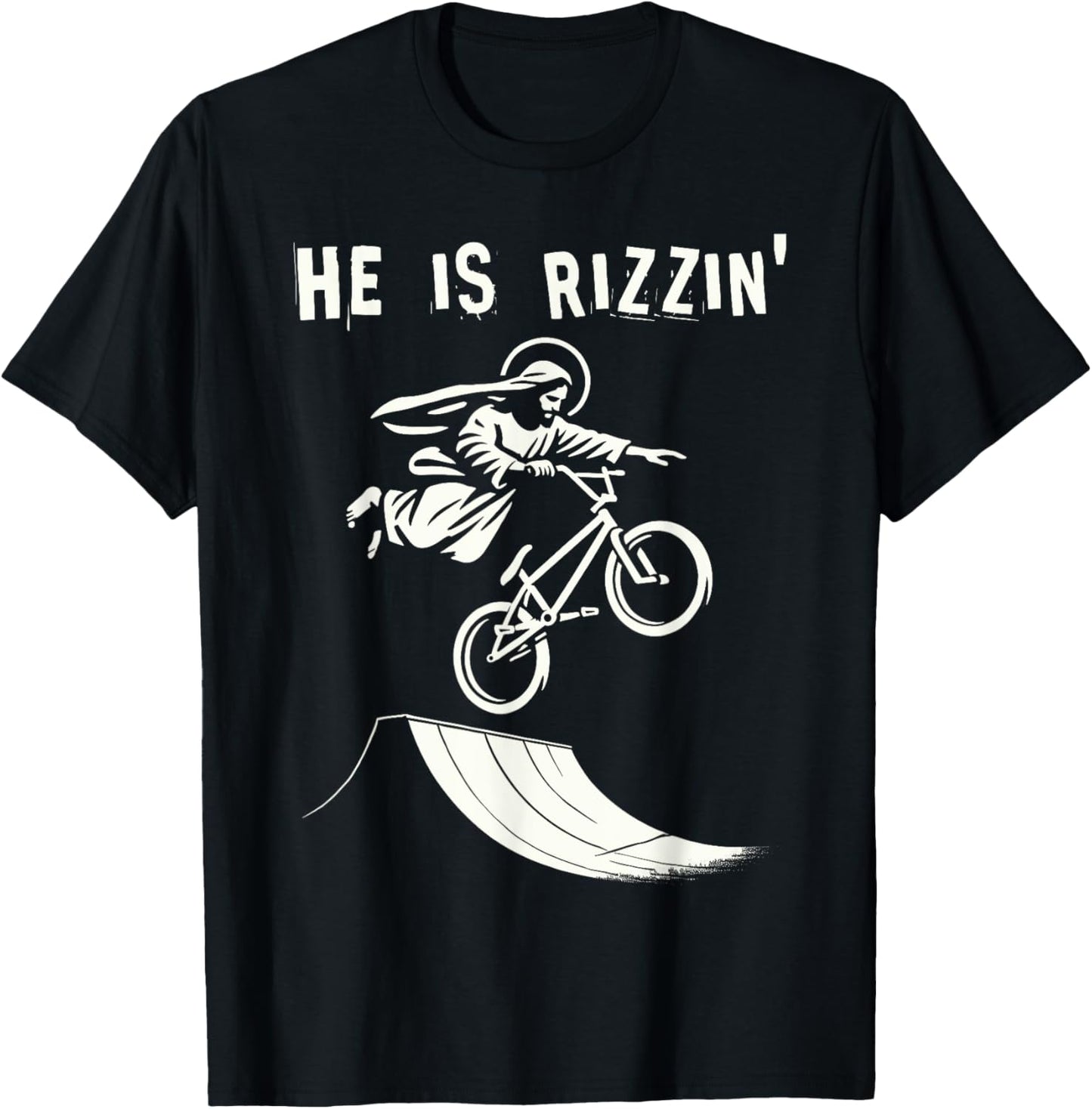 Bmx Jesus & bmx funny jesus christ christian bike ride kid T-Shirt - T-Shirt | Black