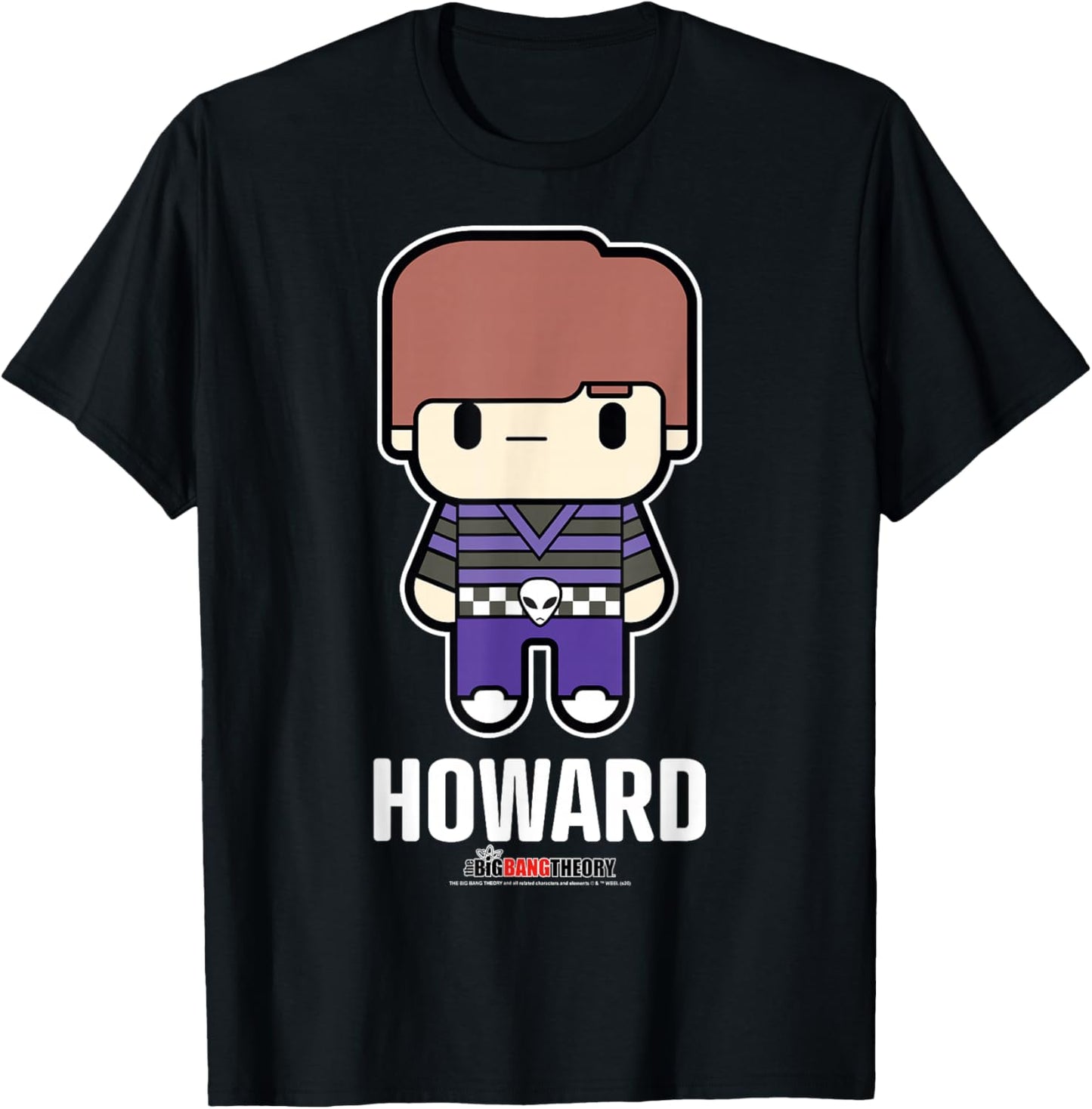 The Big Bang Theory Chibi Howard T-Shirt - T-Shirt | Black