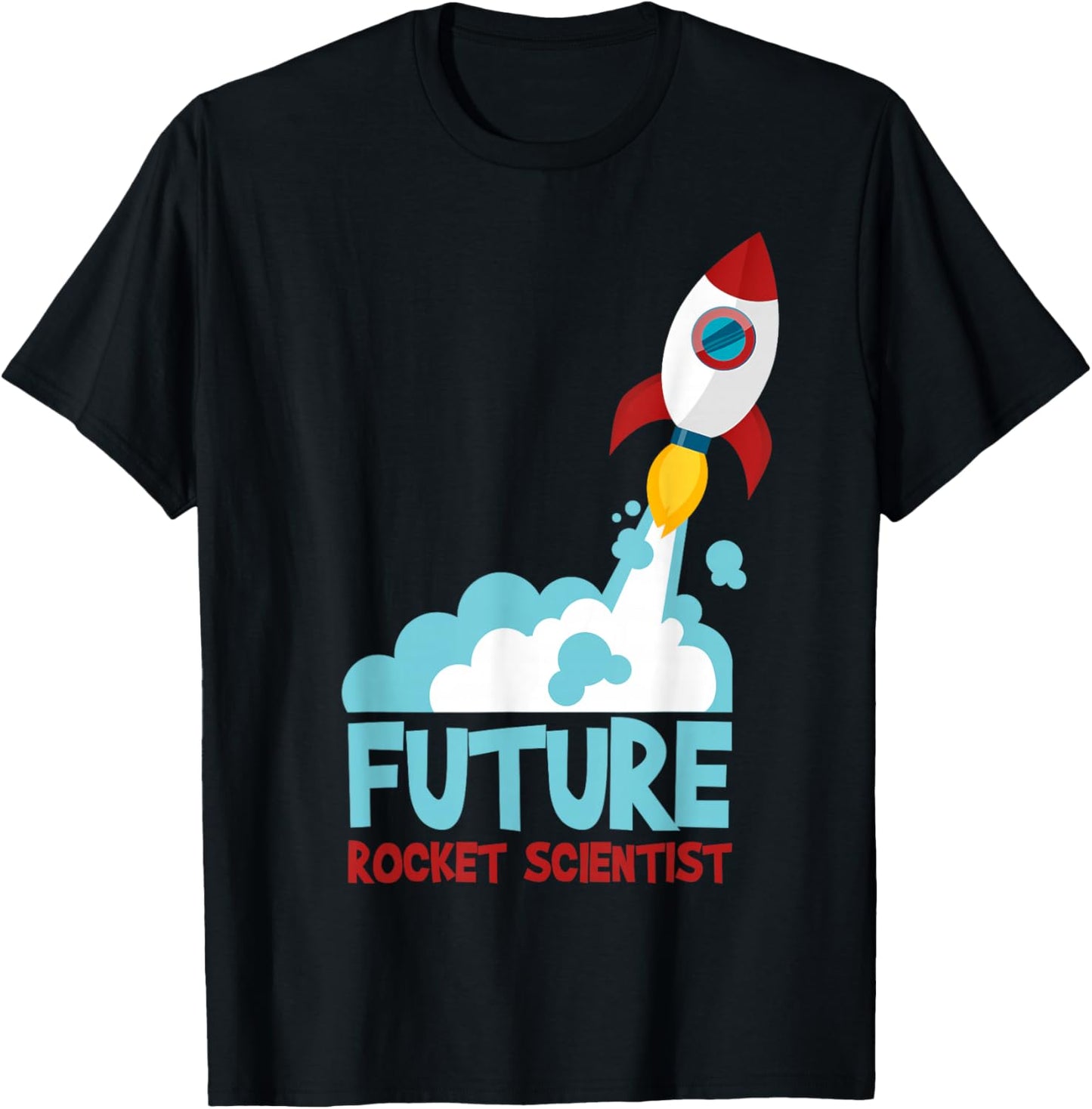 Future Scientist Science Rocket Ship Kids Gift Astronaut T-Shirt - T-Shirt | Black