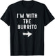 I’m with The Burrito Funny Halloween Couple Costume T-Shirt - T-Shirt | Black