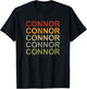Retro Connor Personalized, Connor Name, Boy Man Connor T-Shirt - T-Shirt | Black