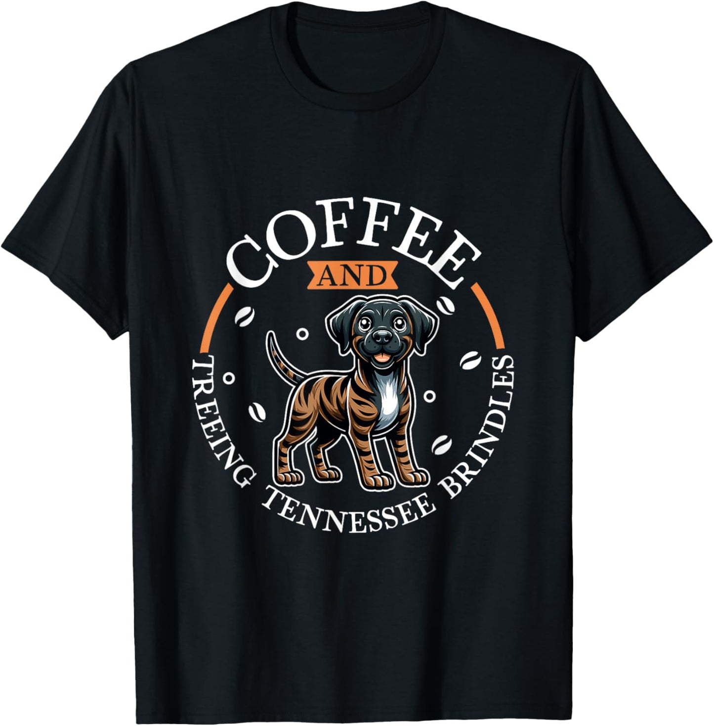 Coffee and Treeing Tennessee Brindle T-Shirt - T-Shirt | Black