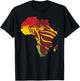 Roar Africa Map Lion Face Reggae Rasta Gift Design design T-Shirt - T-Shirt | Black
