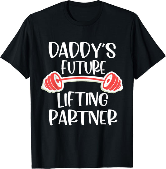 Daddy's Future Lifting Partner T-Shirt - T-Shirt | Black