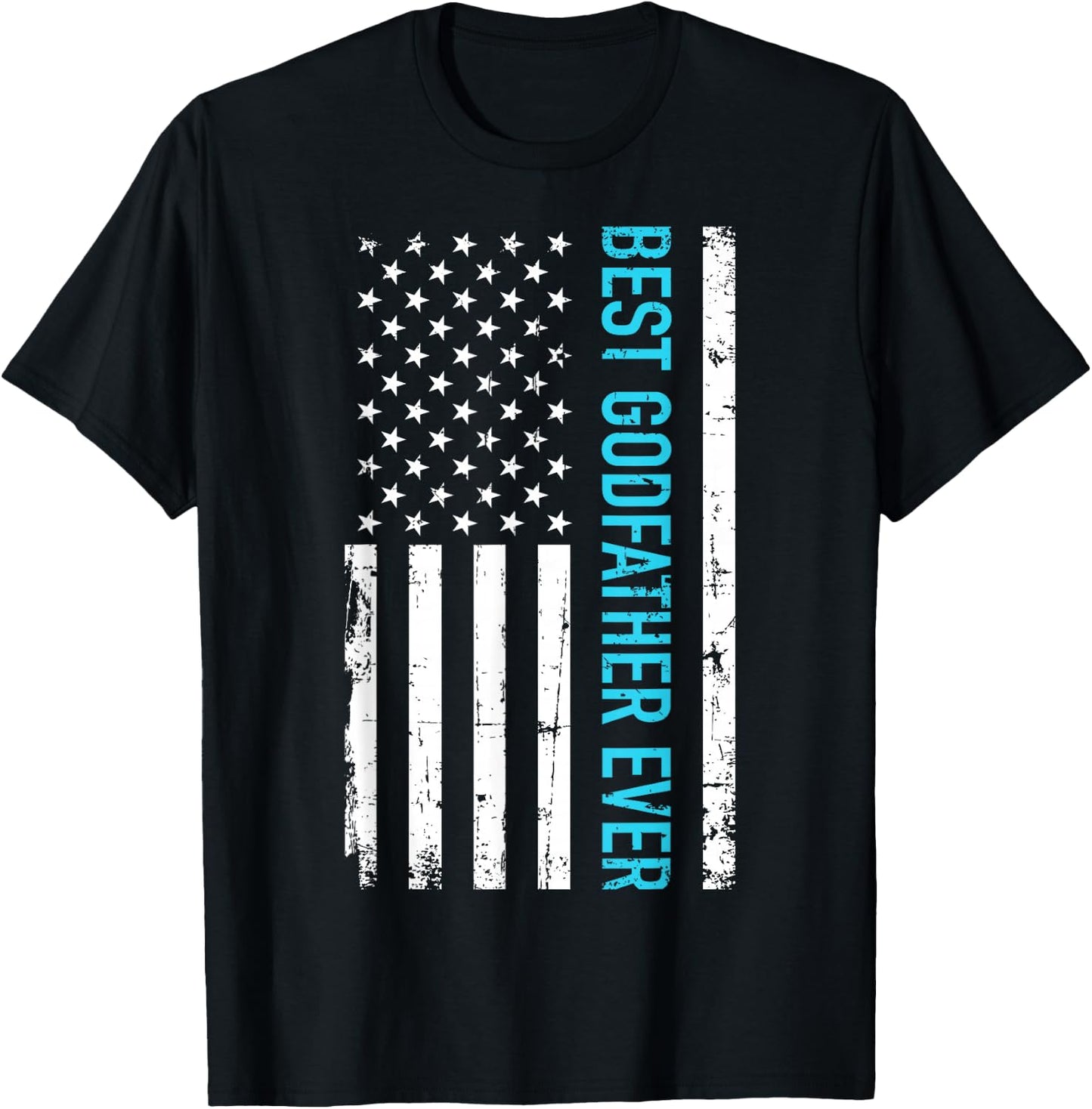 Best Godfather USA T-Shirt - T-Shirt | Black