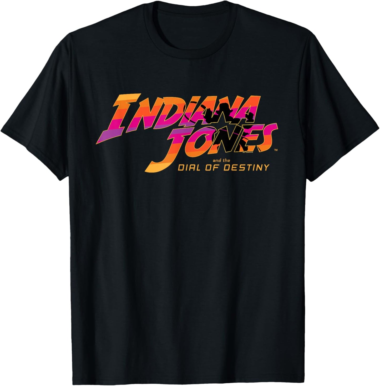 Lucasfilm Indiana Jones and The Dial of Destiny ‘60s Logo T-Shirt - T-Shirt | Black