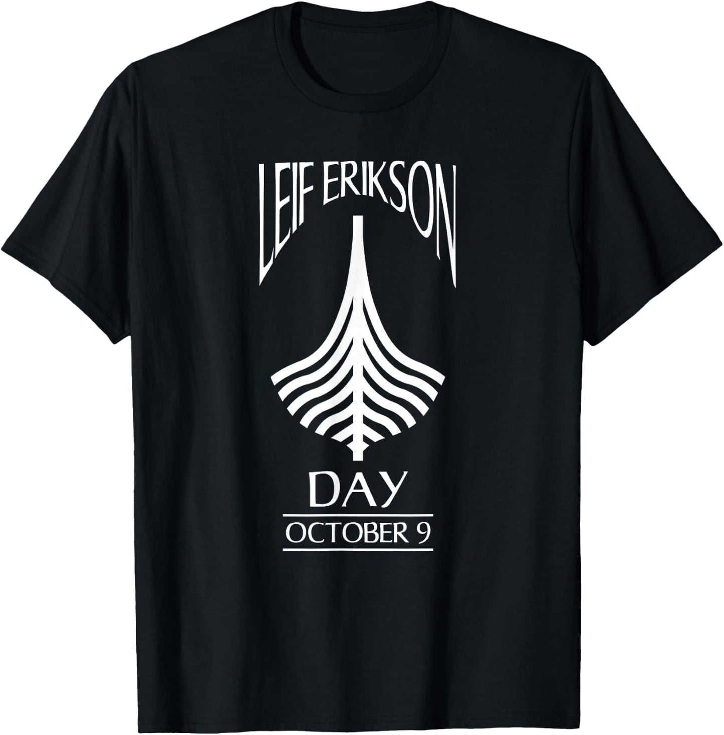 Leif Erikson Day Shirt Ericson Norse Viking Explorer T-Shirt - T-Shirt | Black