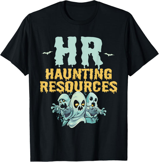 Halloween HR Human Resources Management Officer Funny T-Shirt - T-Shirt | Black